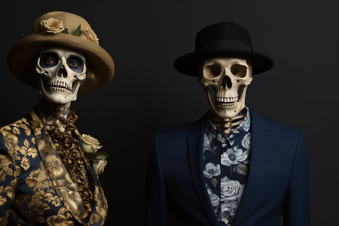 Two fans of dark and gothic wall art.