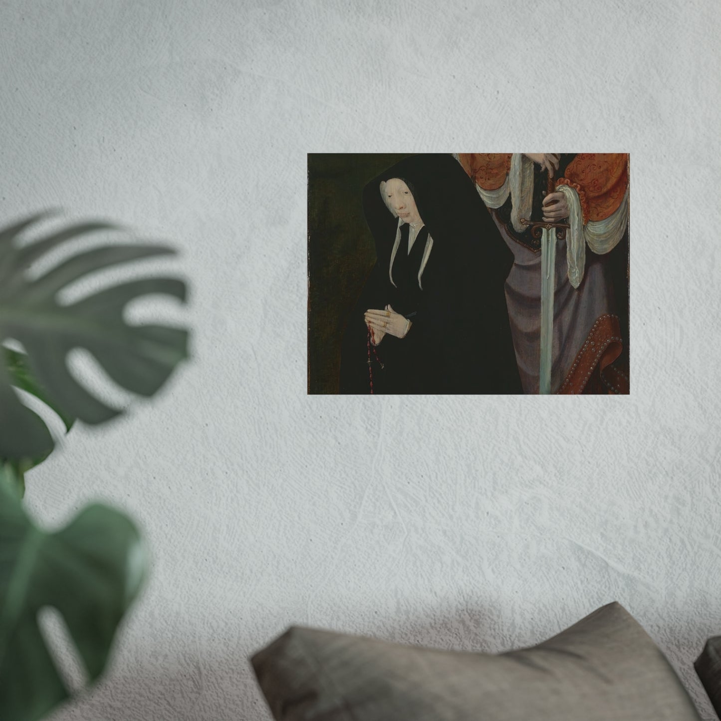The Founder’s Wife in Devotion with Saint Catherine