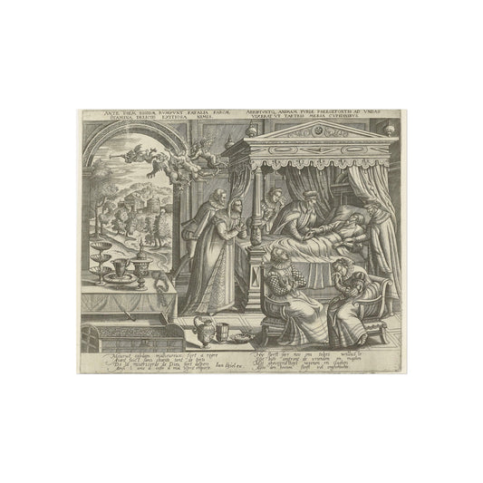 Deathbed of the Wealthy Man