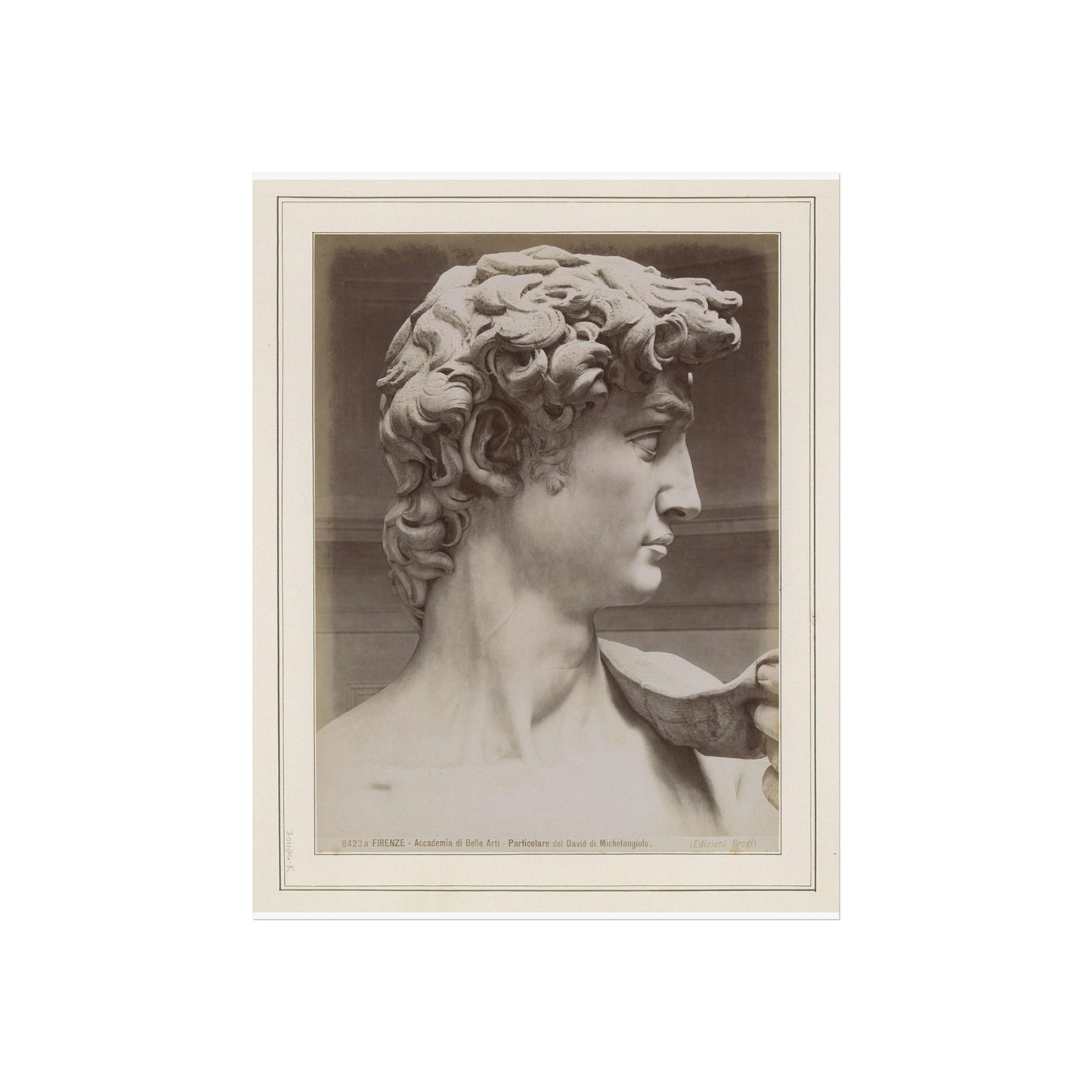 Detail of Michelangelo's David in Florence