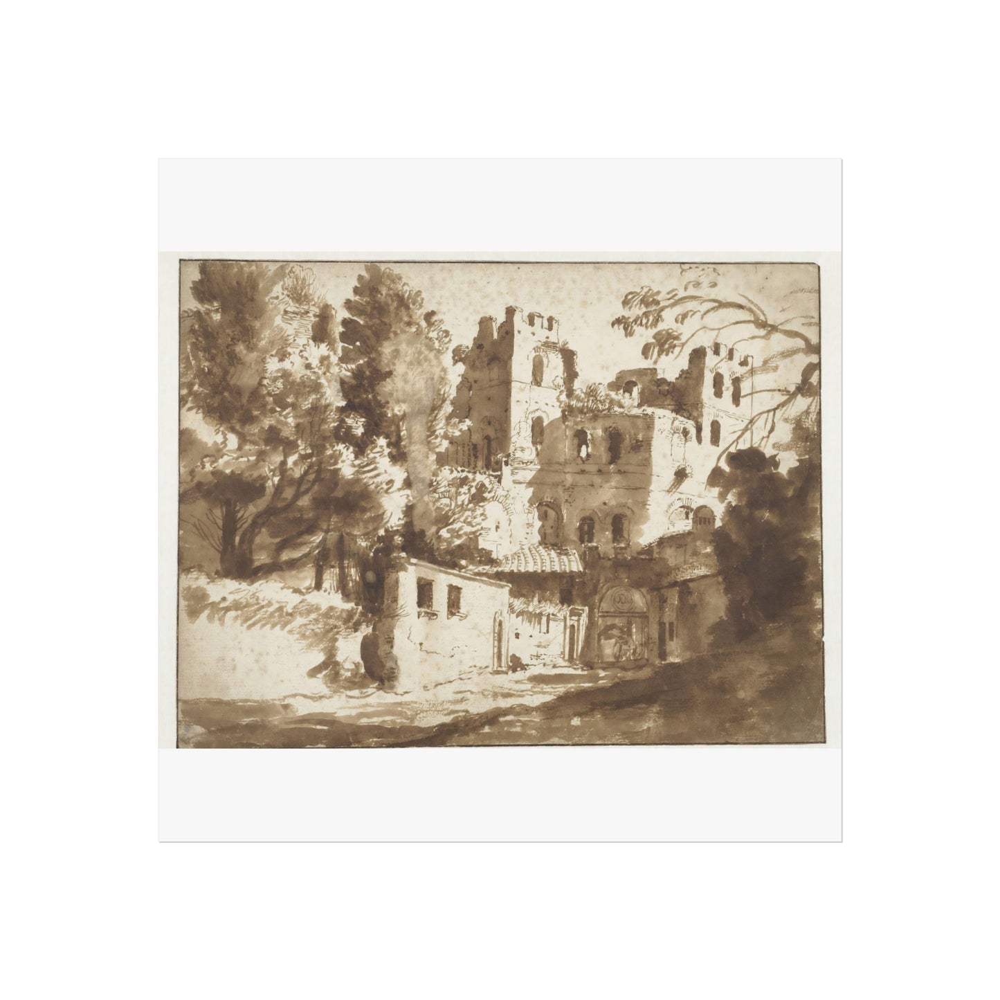 The Pincian Gate in Rome