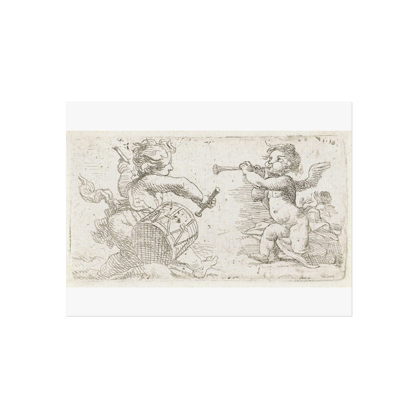 Two Music-Making Cherubs