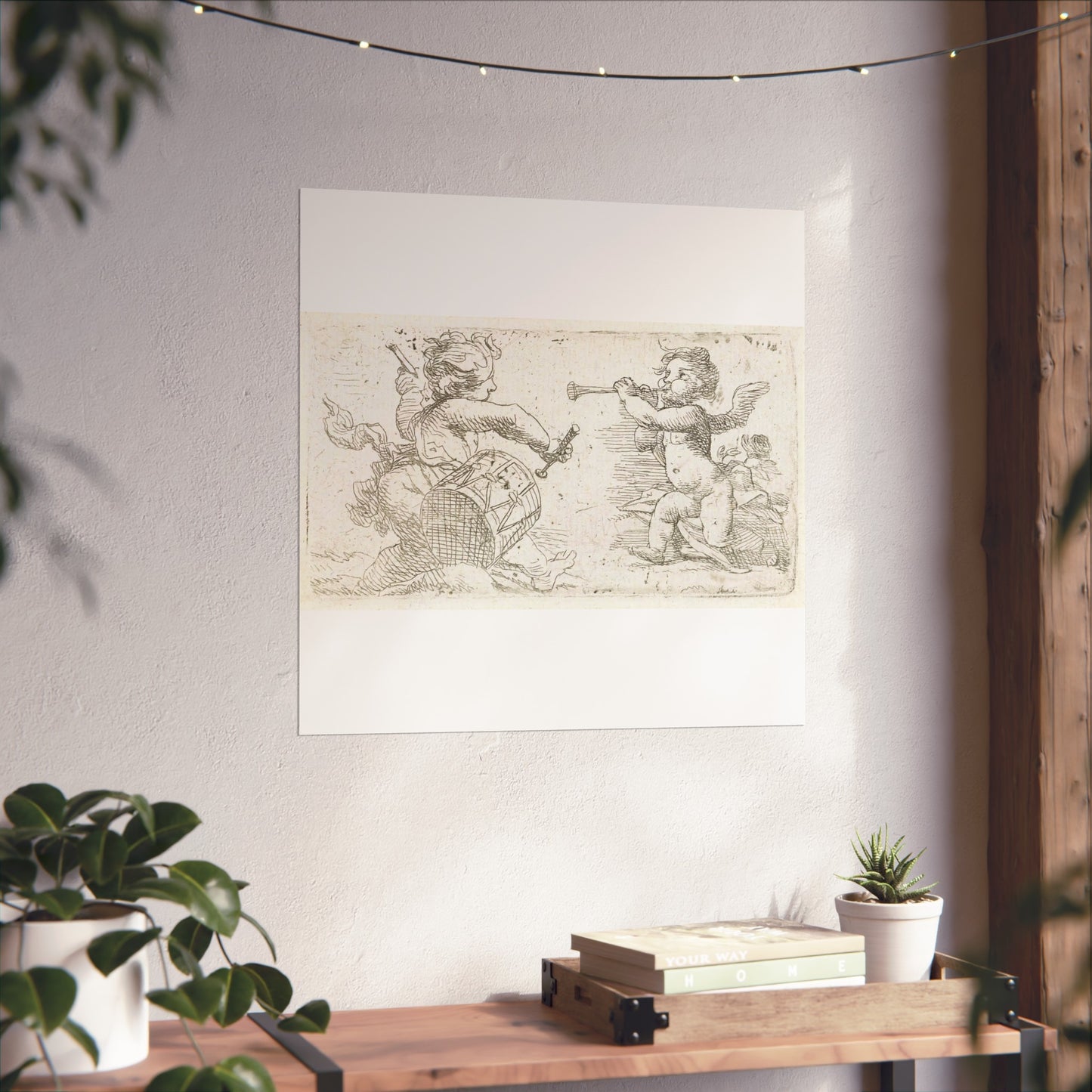 Two Music-Making Cherubs