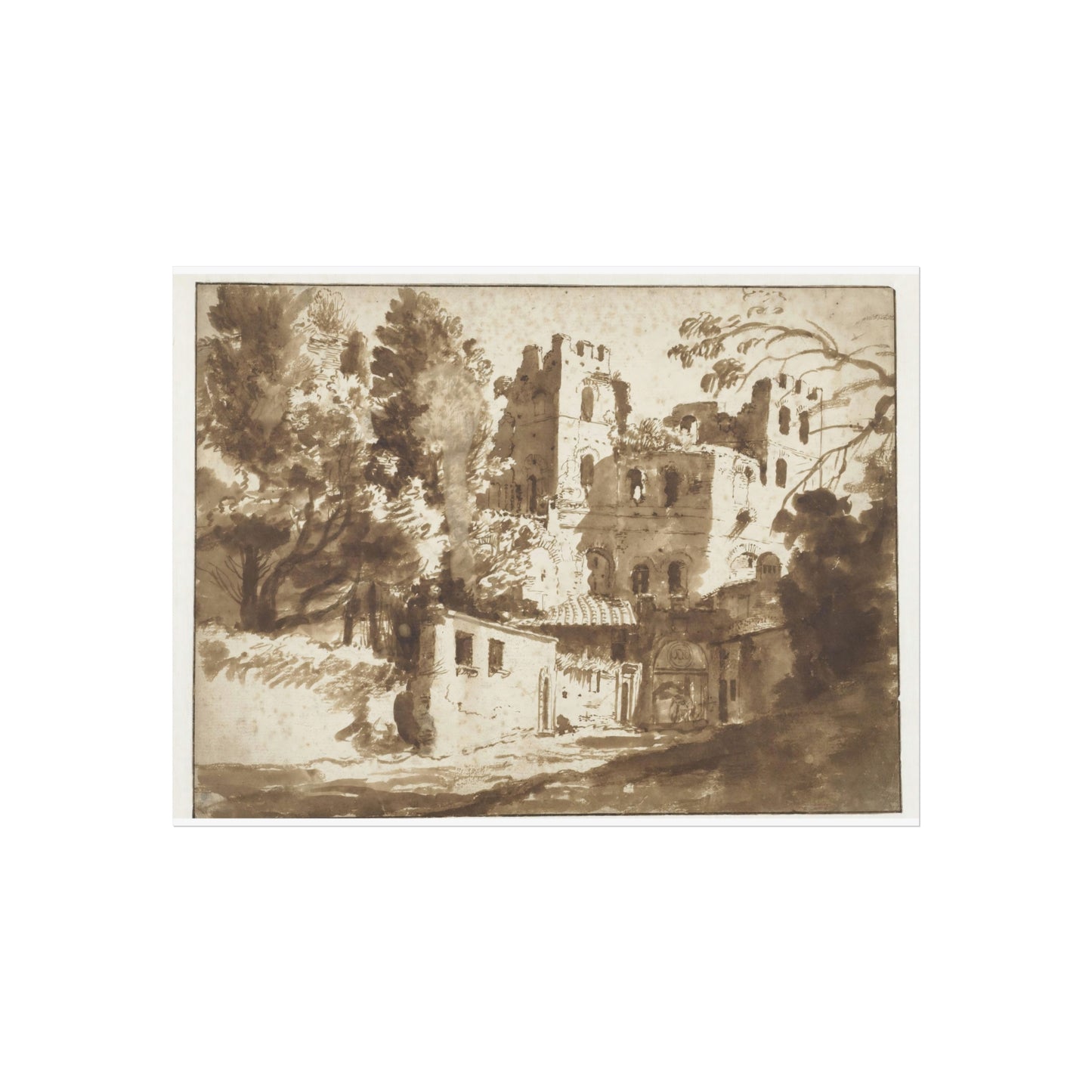 The Pincian Gate in Rome