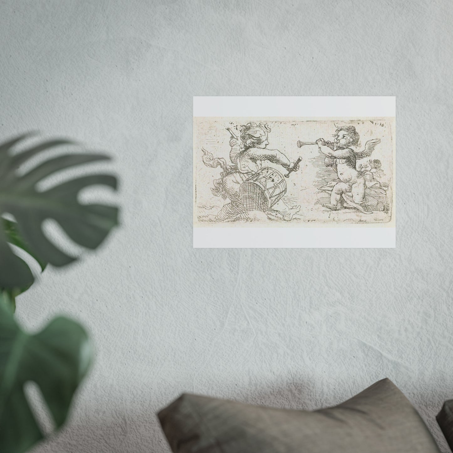 Two Music-Making Cherubs