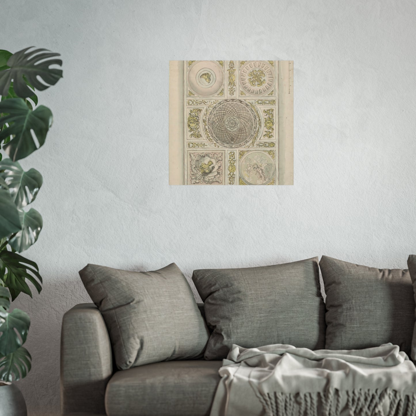 Design for a Ceiling Painting: Ornamental Pattern