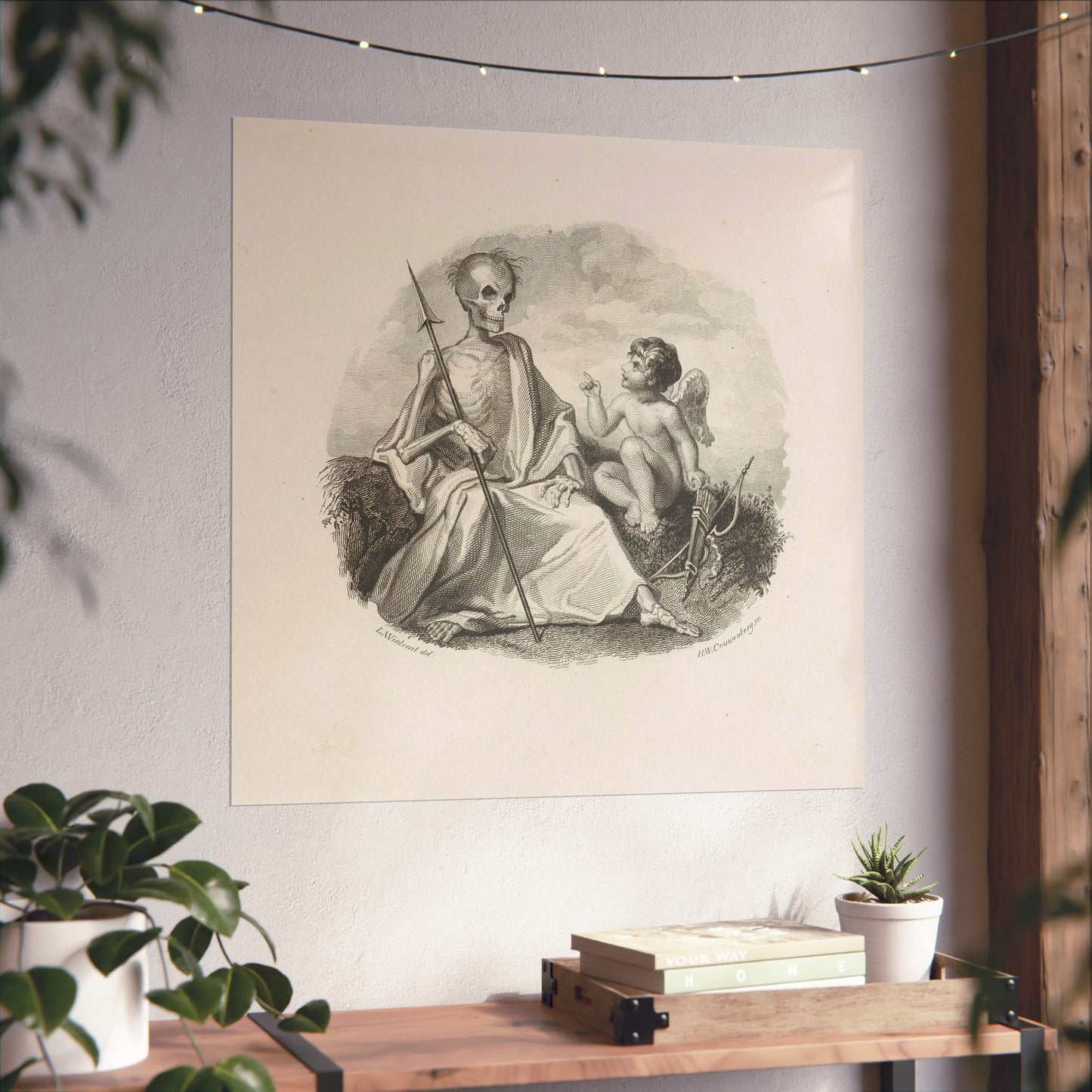 Love and Death, as Skeleton with Spear