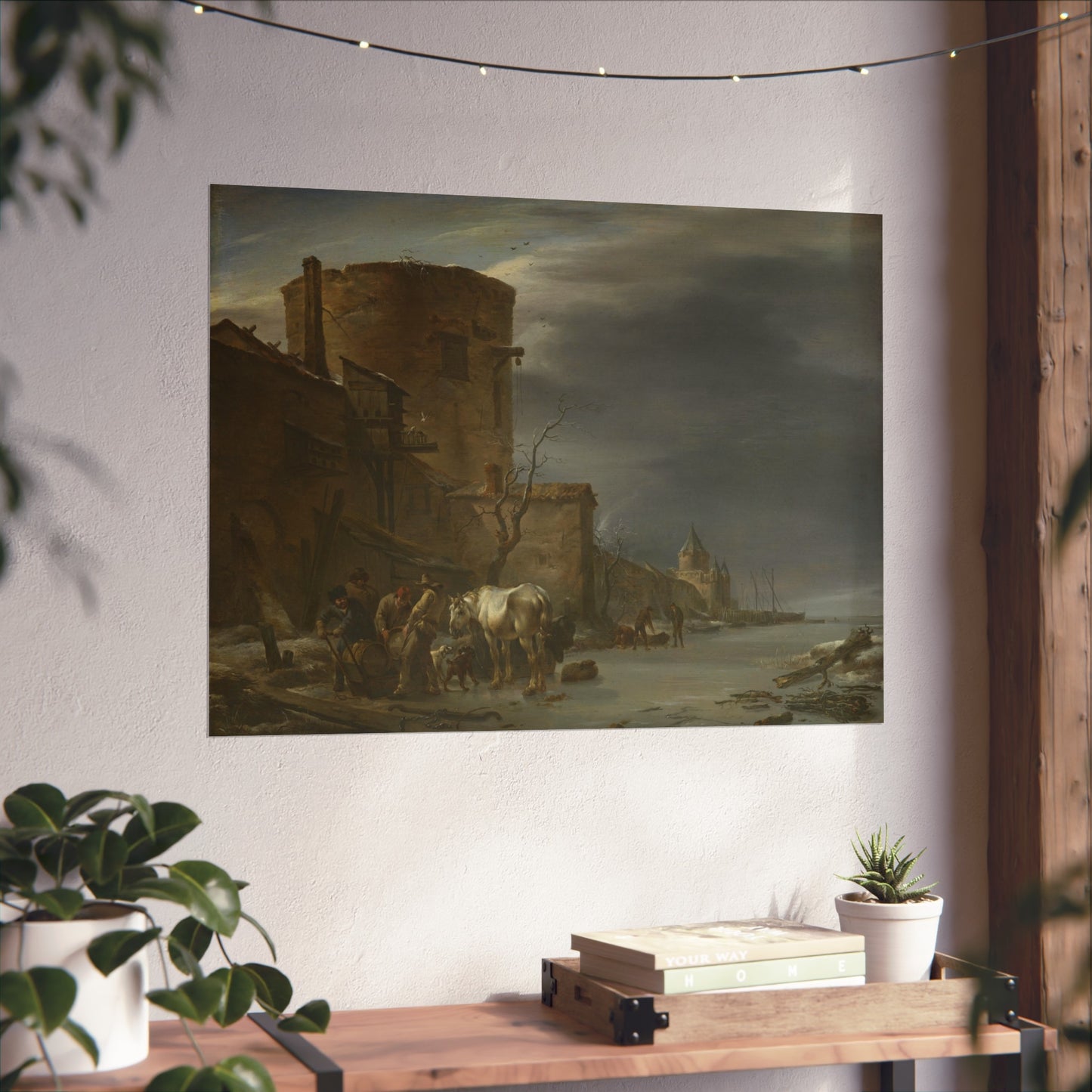 The City Wall of Haarlem in the Winter