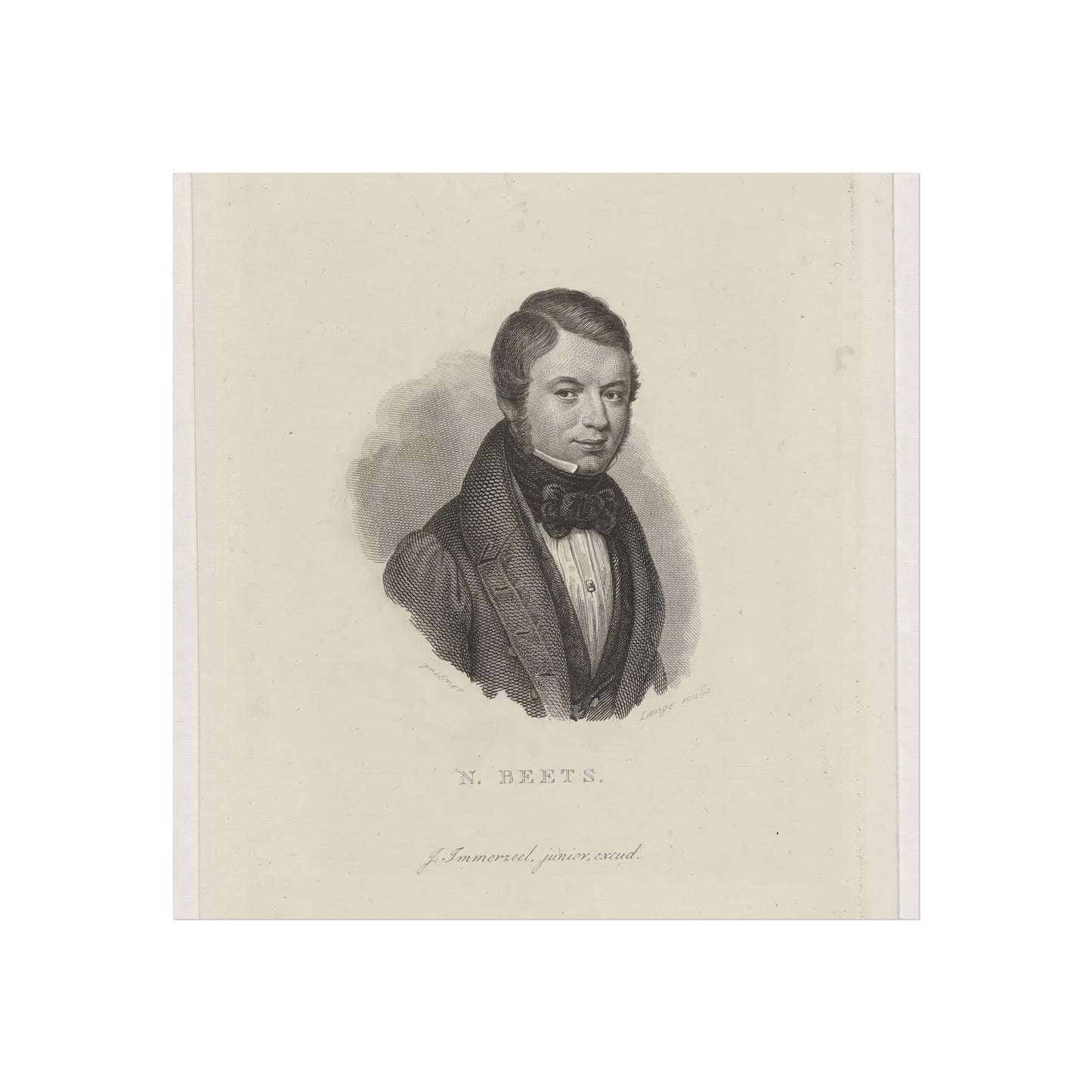 Portrait Bust of Nicolaas Beets, Poet and Pastor from Heemstede