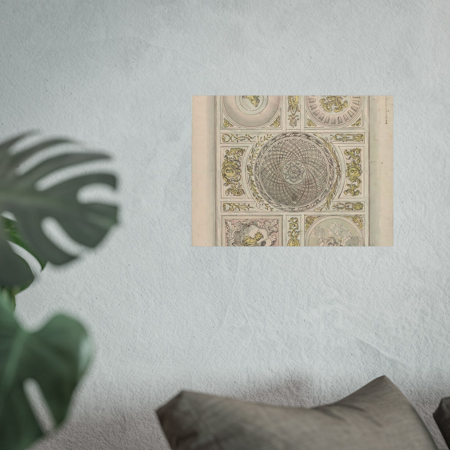 Design for a Ceiling Painting: Ornamental Pattern