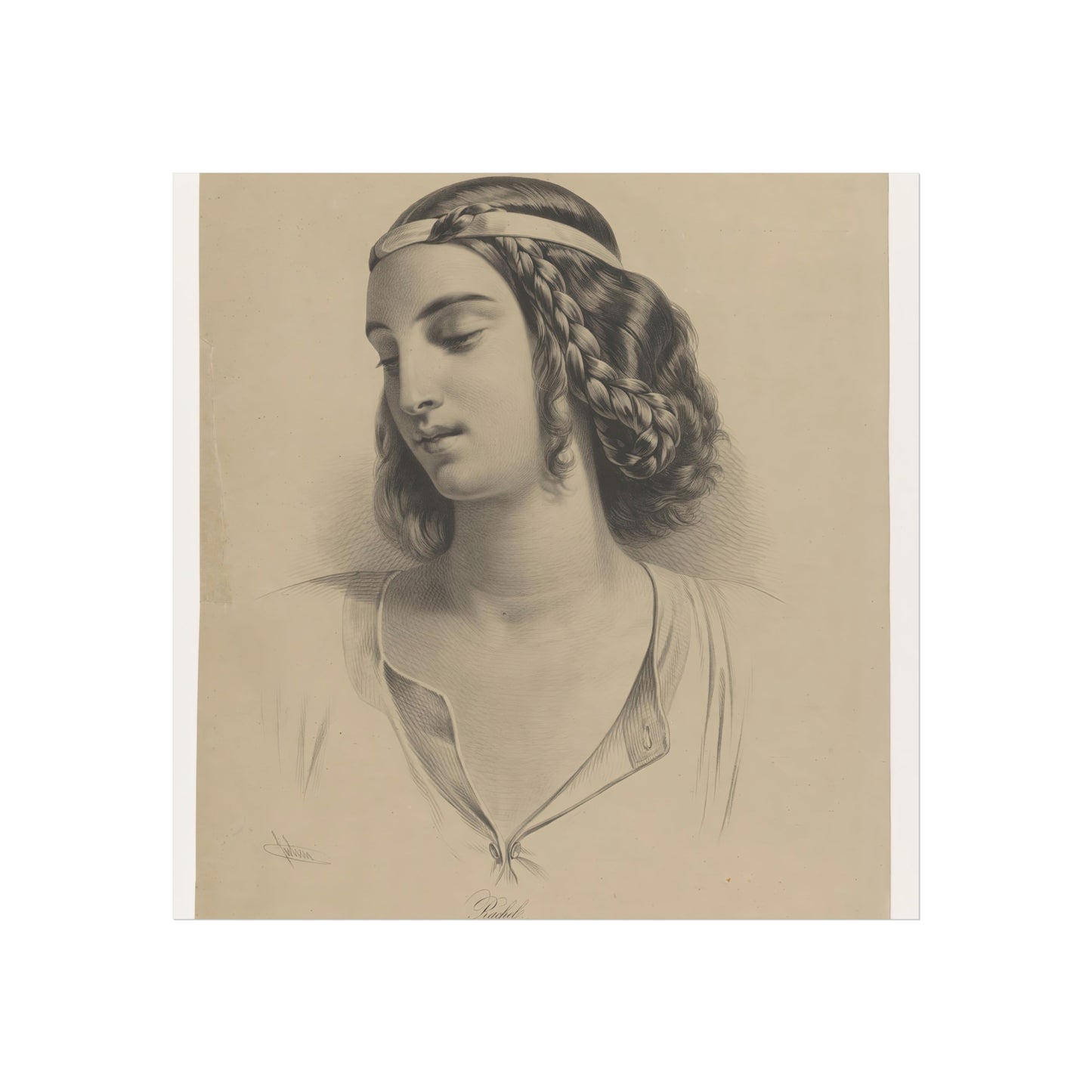 Portrait of Actress Mademoiselle Rachel (Élisabeth Rachel Félix)