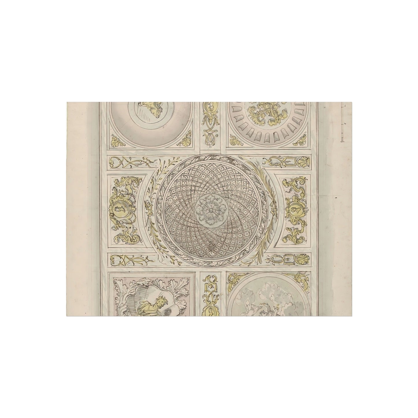 Design for a Ceiling Painting: Ornamental Pattern
