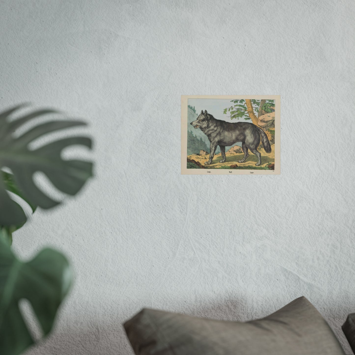 Wolf in a Hill Landscape