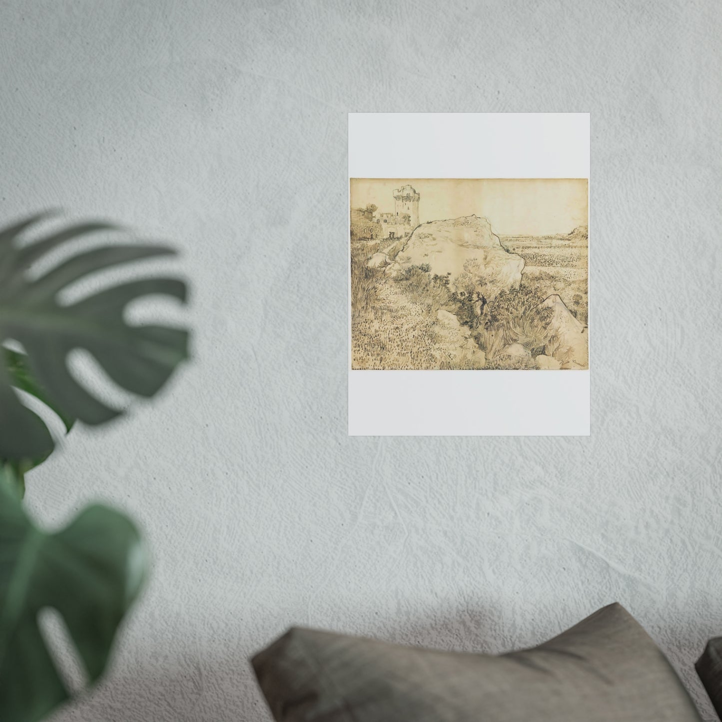 Landscape near the Abbey of Montmajour in Arles