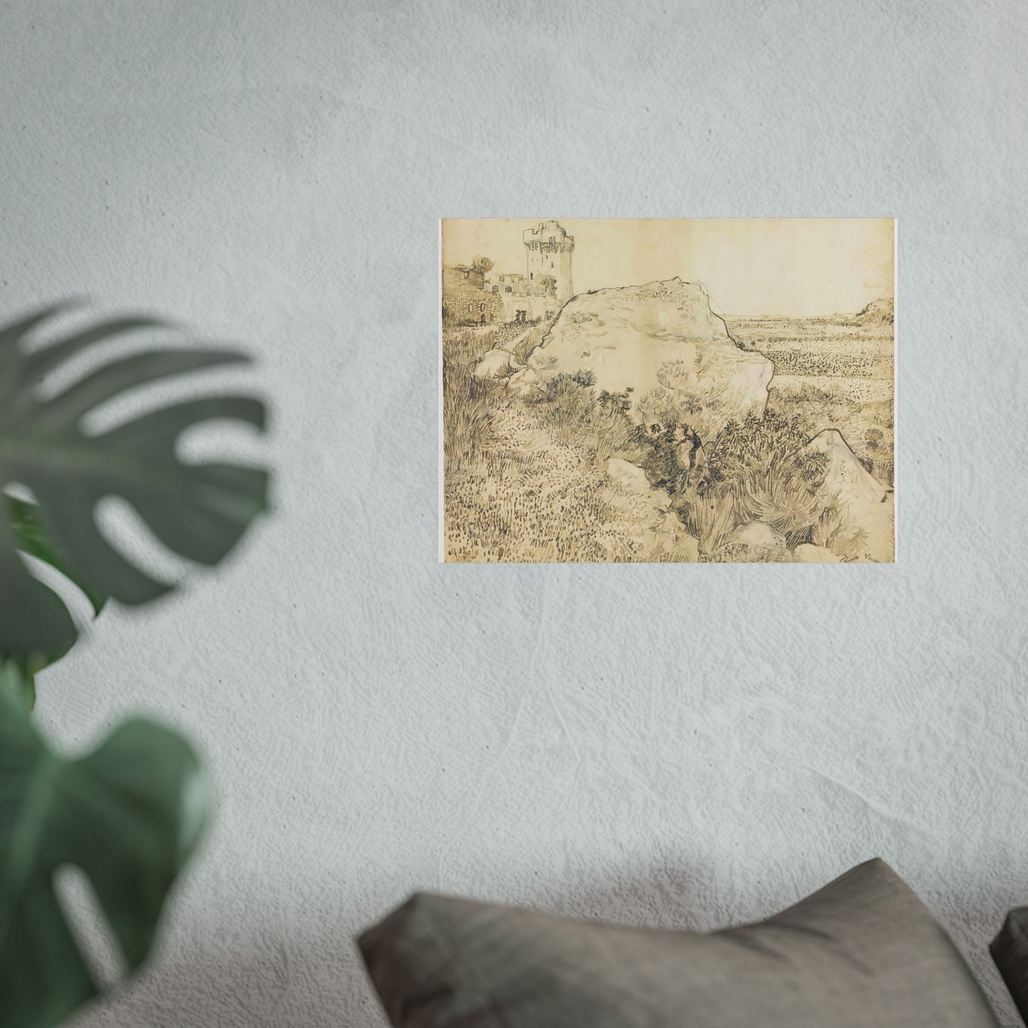 Landscape near the Abbey of Montmajour in Arles