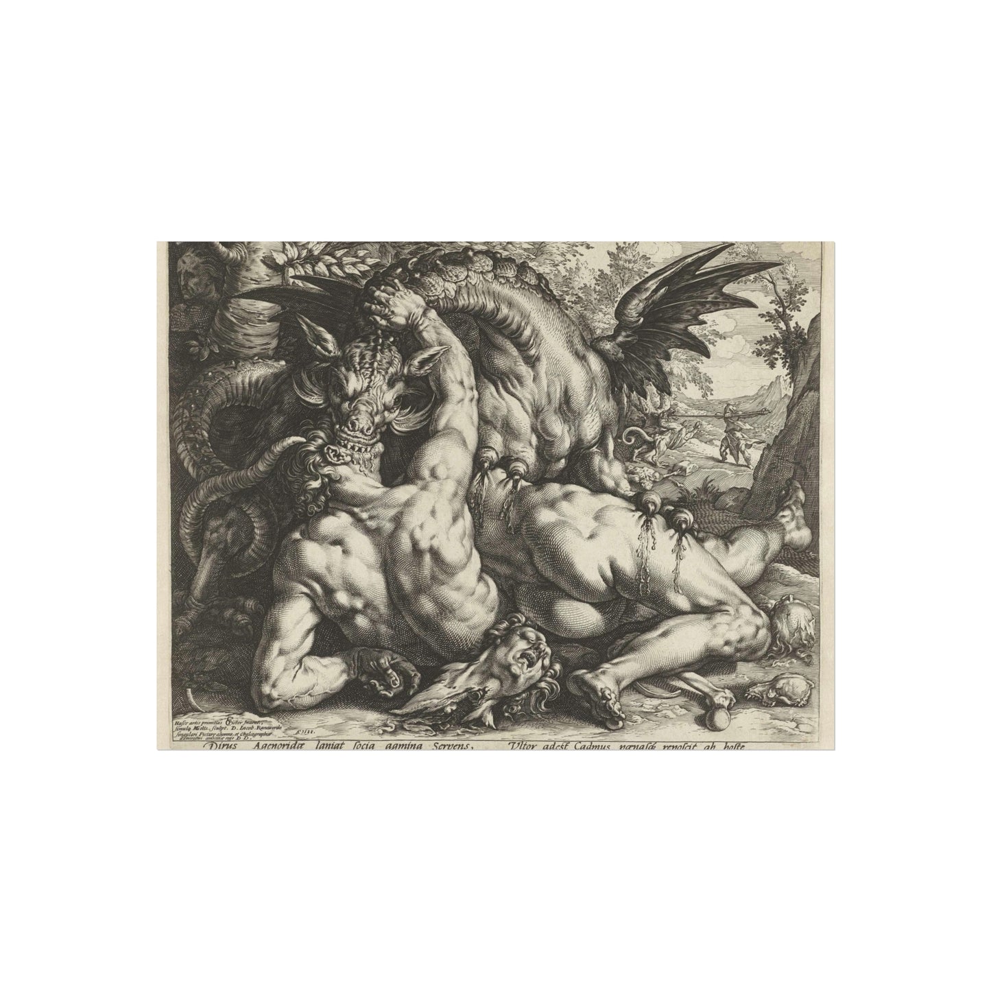 A Dragon Devouring the Companions of Cadmus