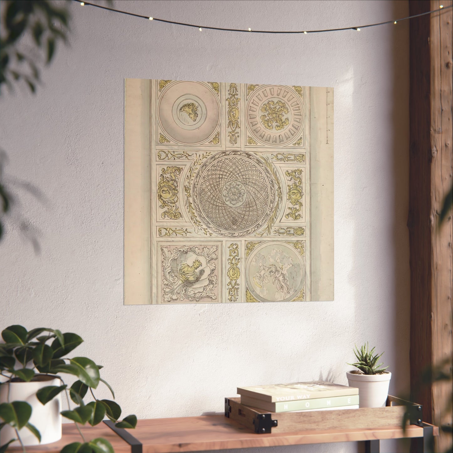 Design for a Ceiling Painting: Ornamental Pattern