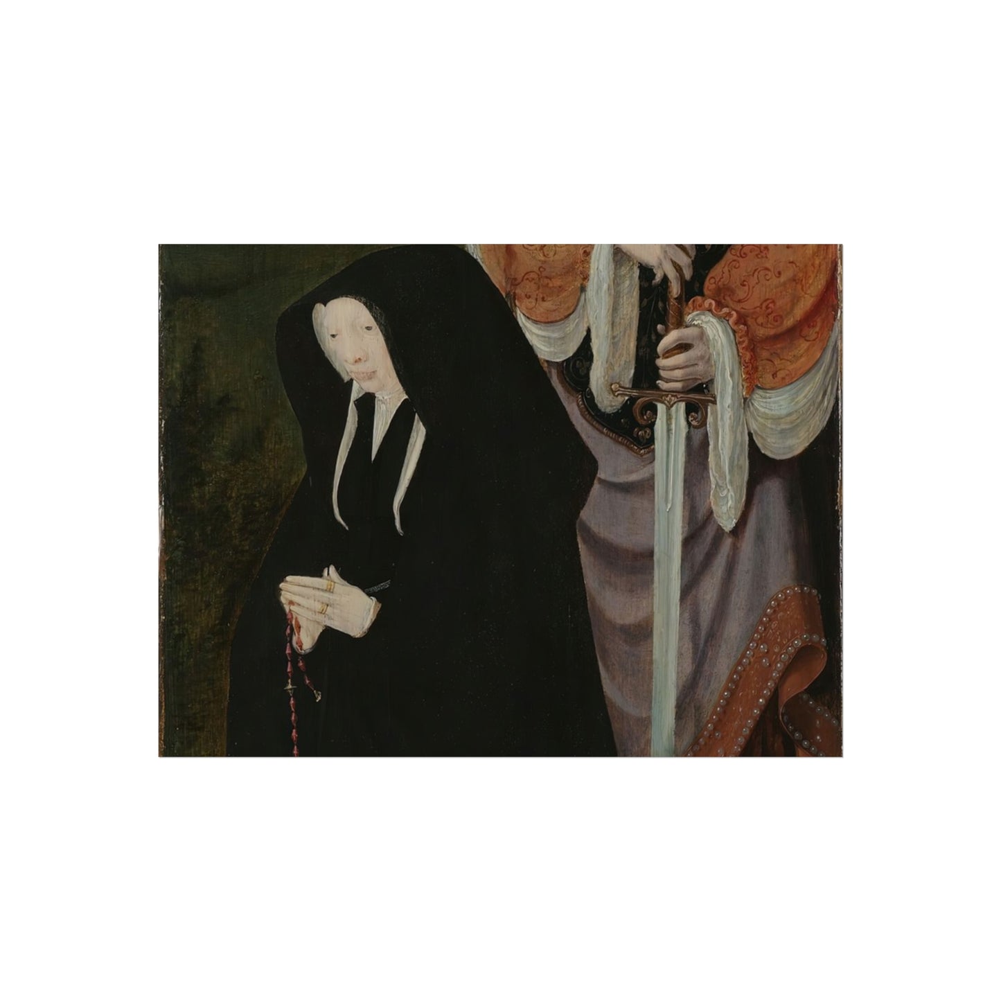The Founder’s Wife in Devotion with Saint Catherine