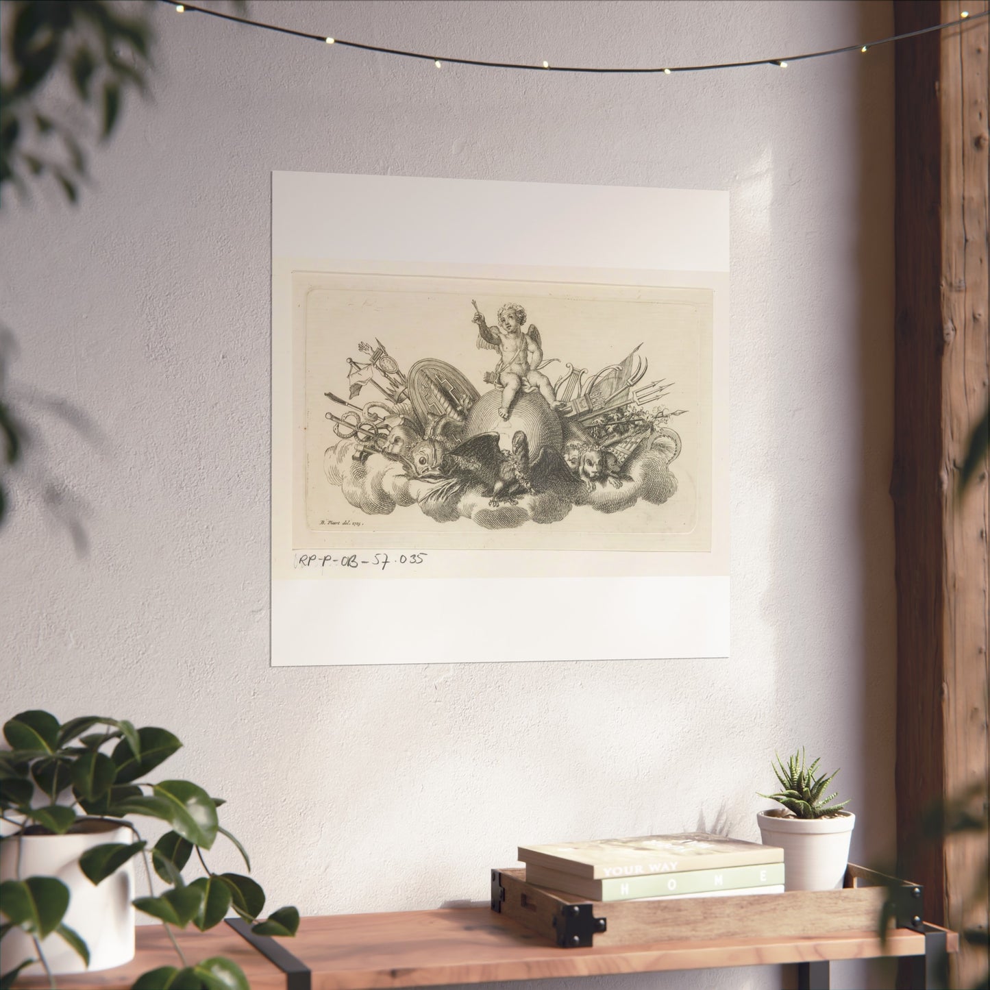 Triumphant Cupid Sitting on the World