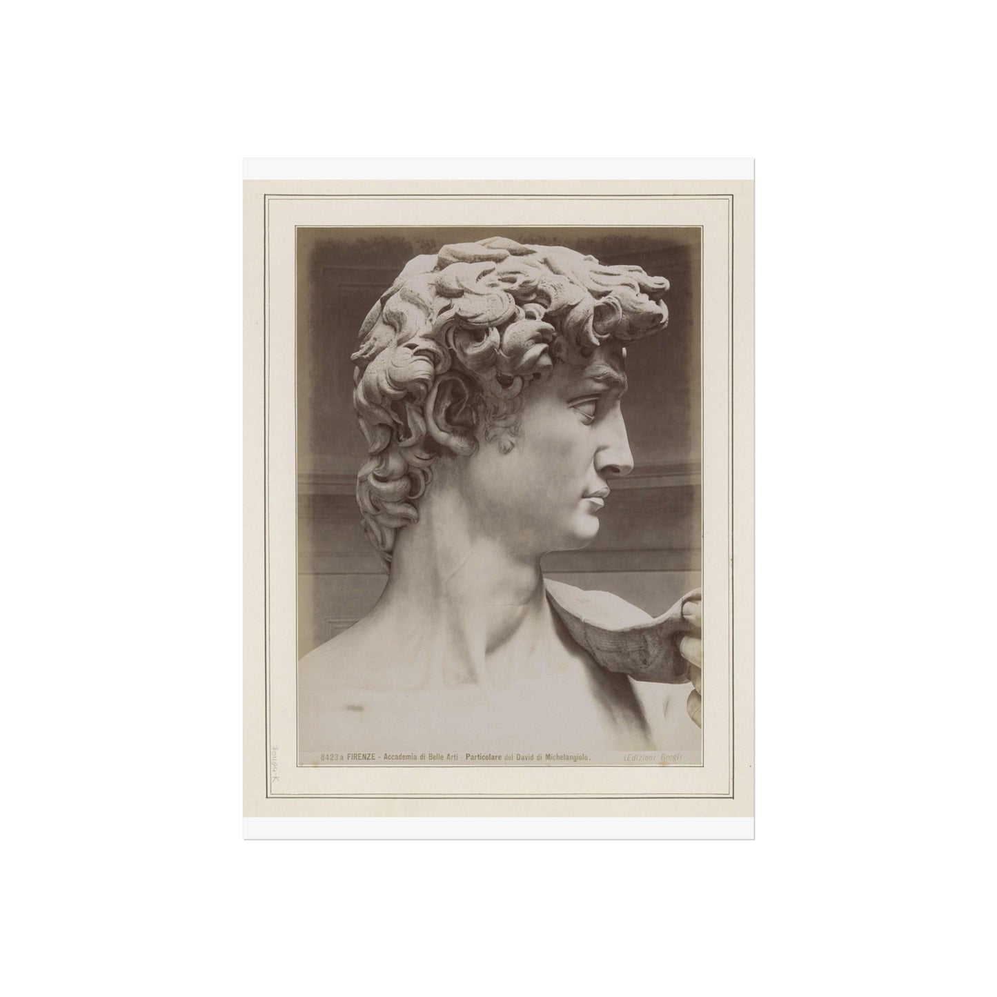 Detail of Michelangelo's David in Florence