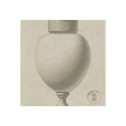 Decorative Vase with Narrow Base and Rounded Body