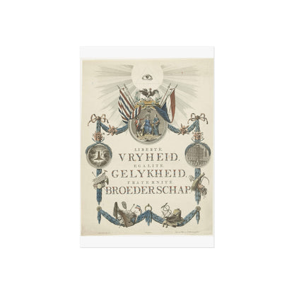 Commemorative Plate for the Foundation of the Batavian Republic on January 19, 1795