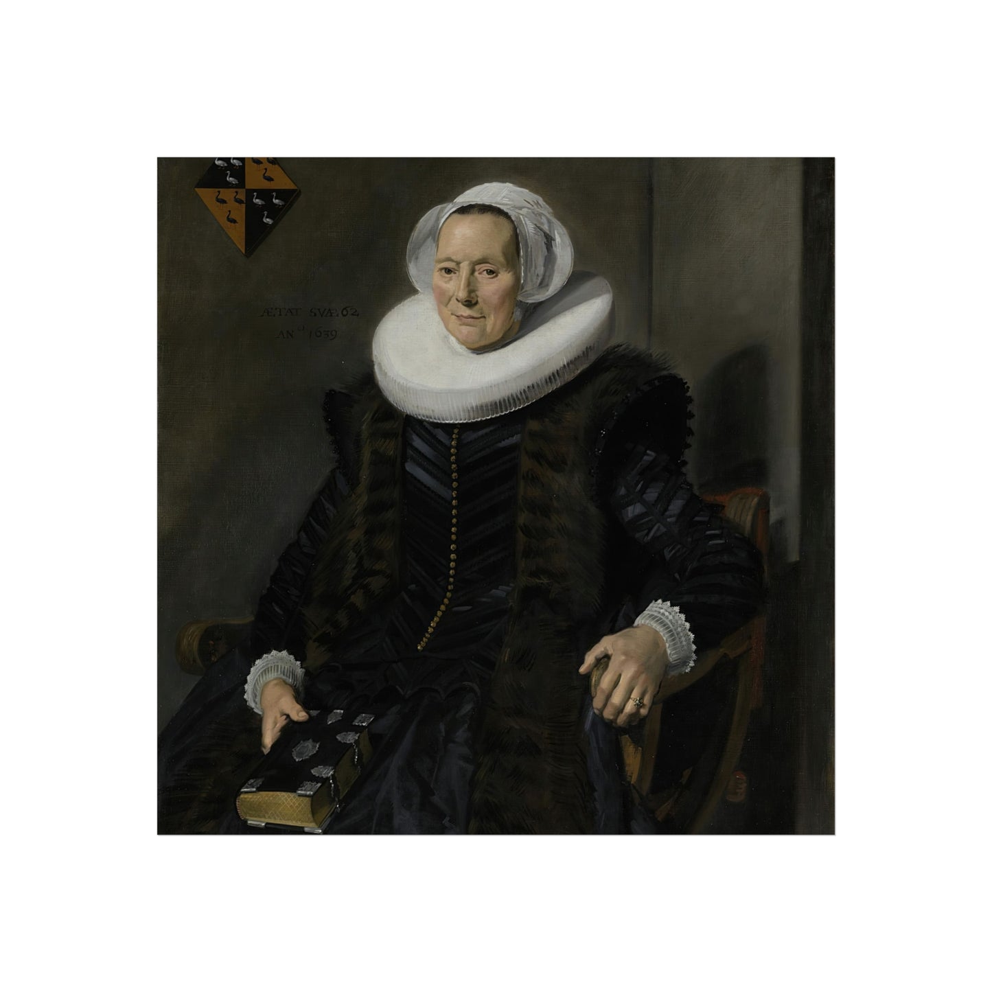 Portrait of Maritge Claesdr Vooght by Frans Hals