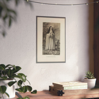 Premonstratensian Nun Praying in a Cemetery