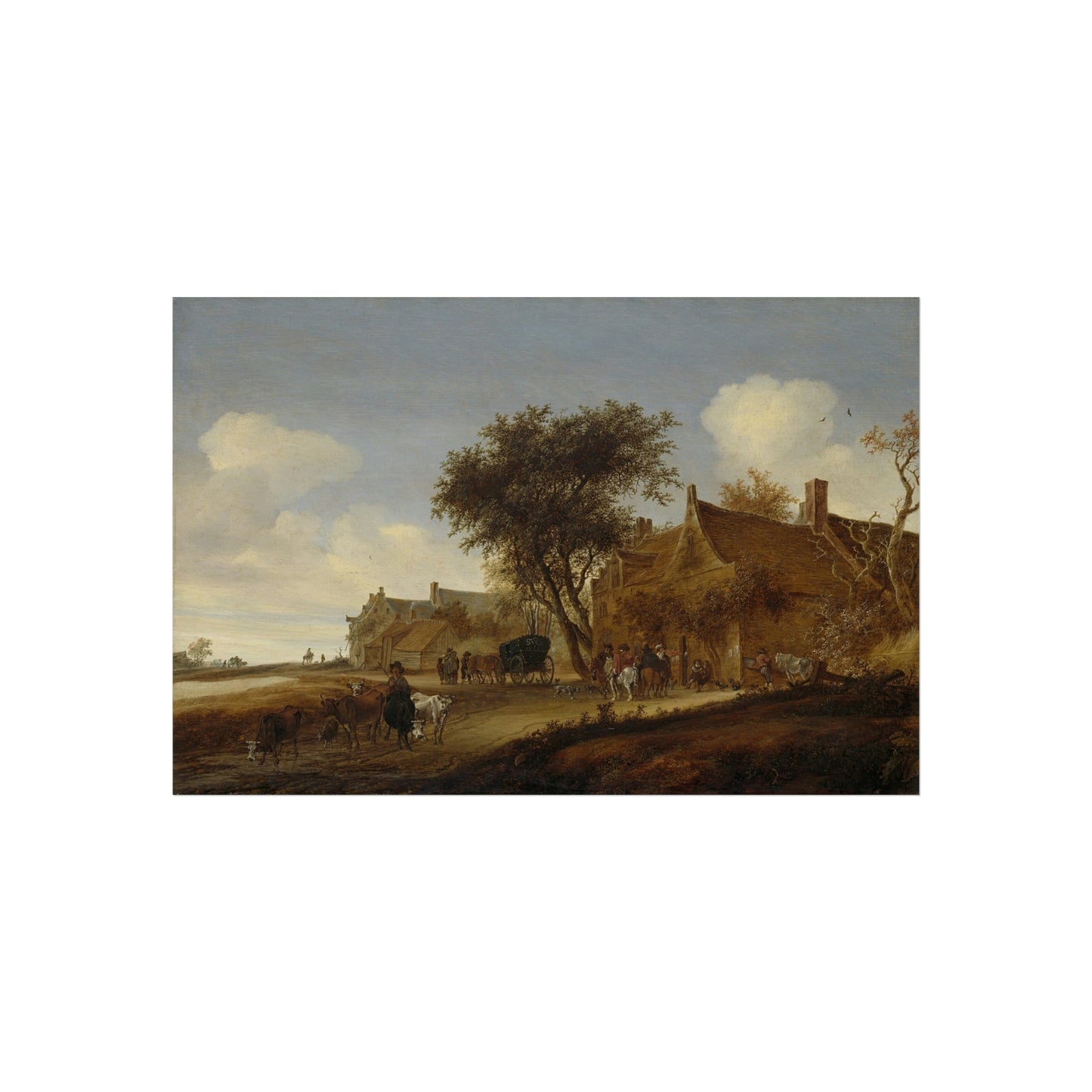 Landscape with Travellers before an Inn