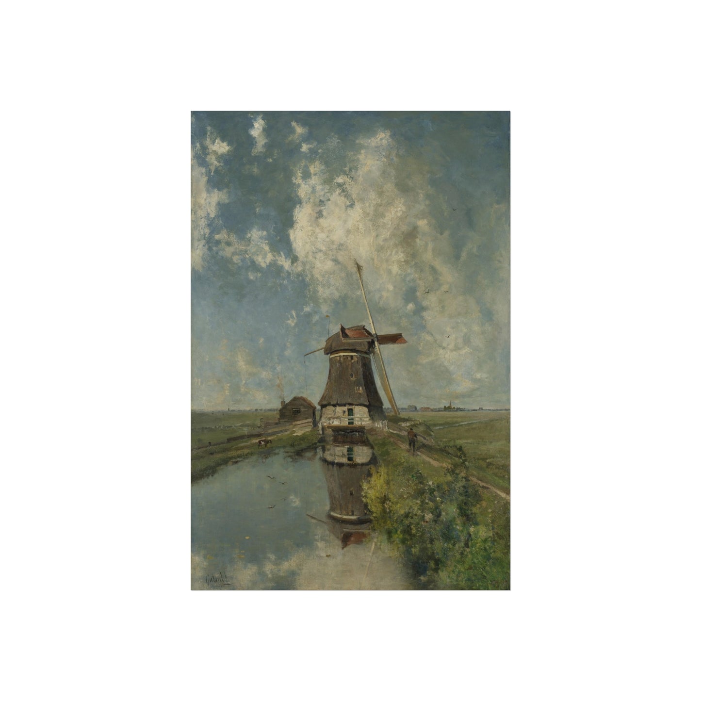 A Windmill on a Polder Waterway, Known as 'In the Month of July'