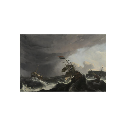 Warships in a Heavy Storm