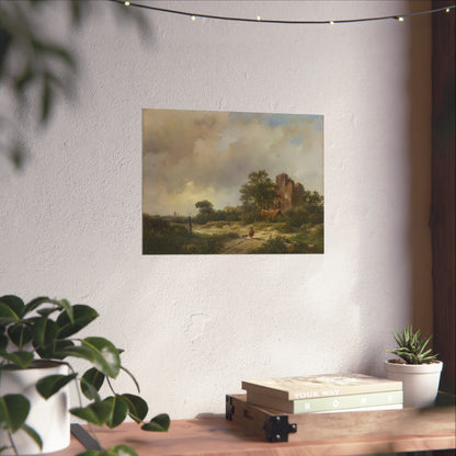 Landscape with the Ruins of Brederode Castle in Santpoort