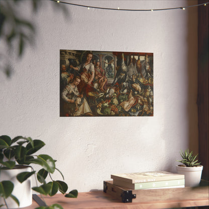 The Well-stocked Kitchen, with Jesus in the House of Martha and Mary in the Background