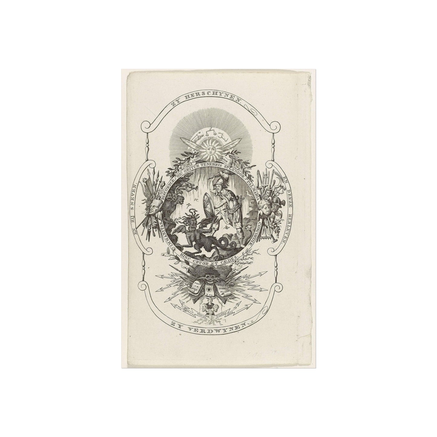 Title Print for: The Batavian Humanity, 1801-1804