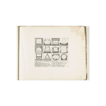 Second Plate with Geometric Figures in Fortification Design, circa 1702