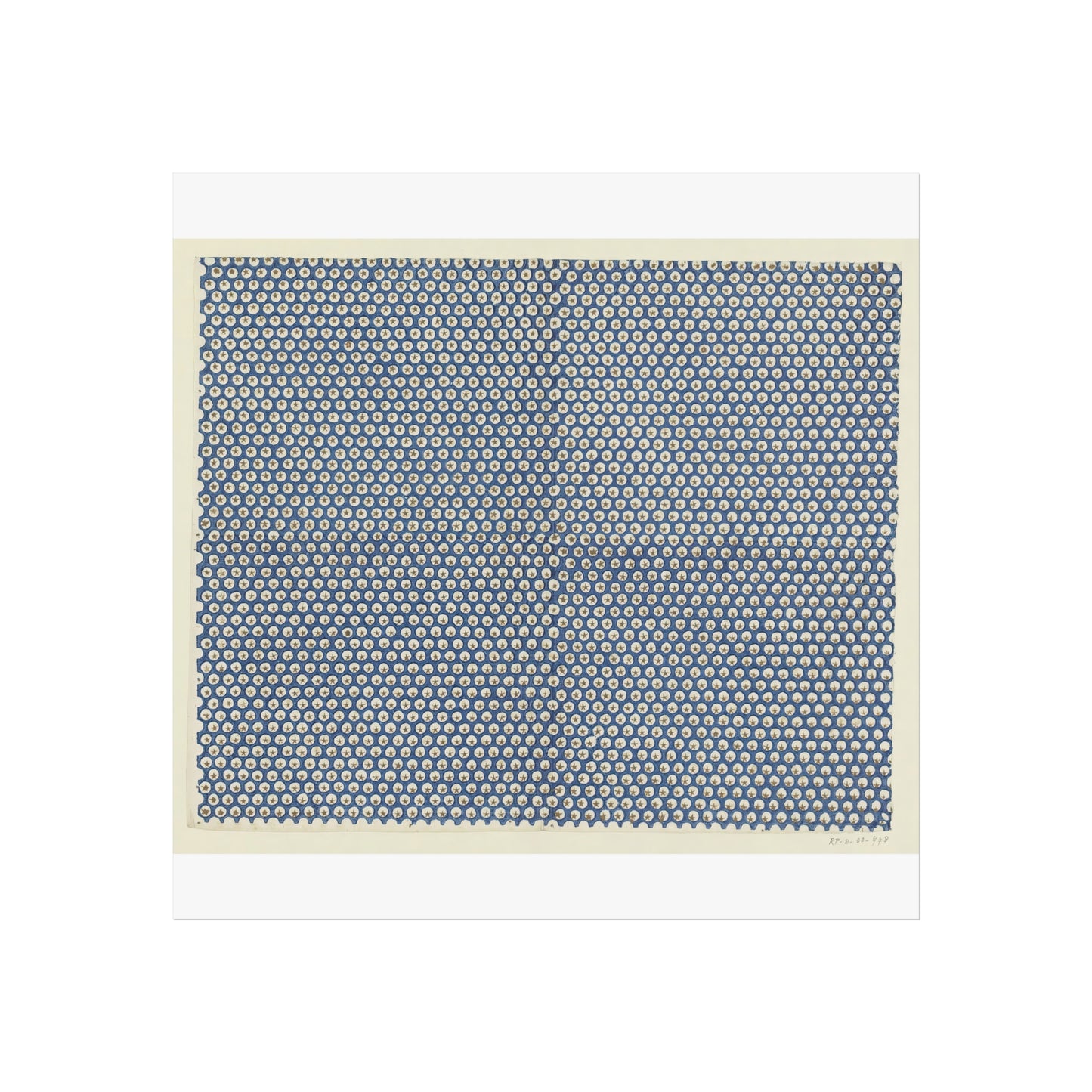 Sheet with Star Pattern in Reserved Circles