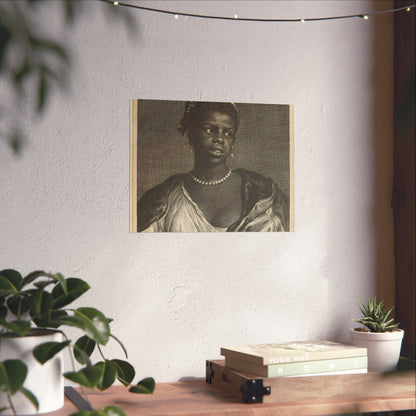 Portrait of a Black Woman with Pearl Necklace