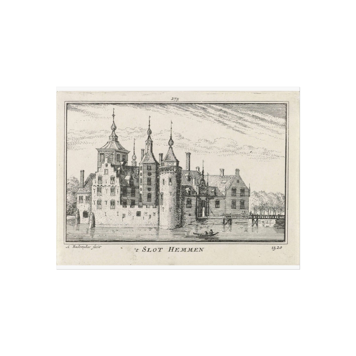 View of Hemmen Castle circa 1520