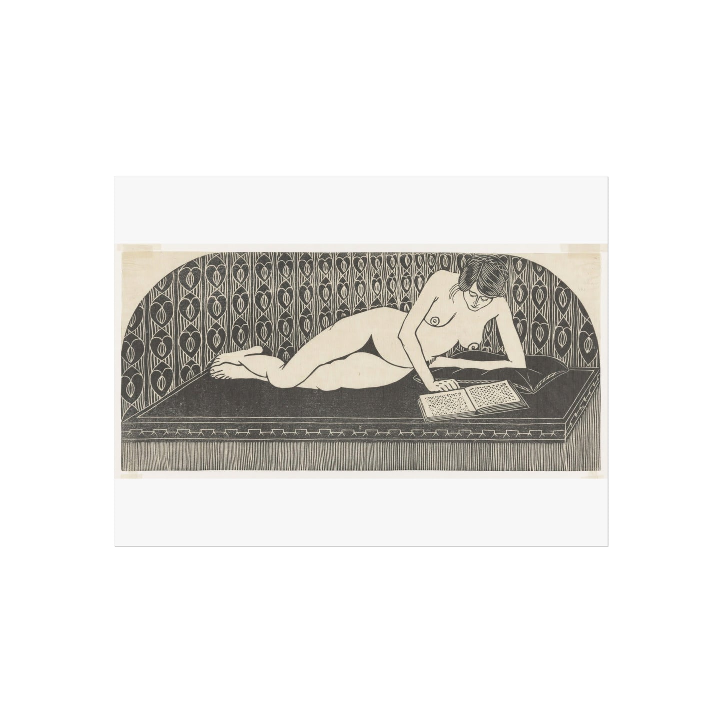 Reclining Nude Reading a Book