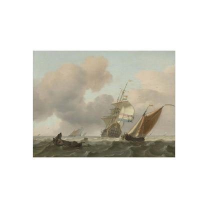 Rough Sea with Ships