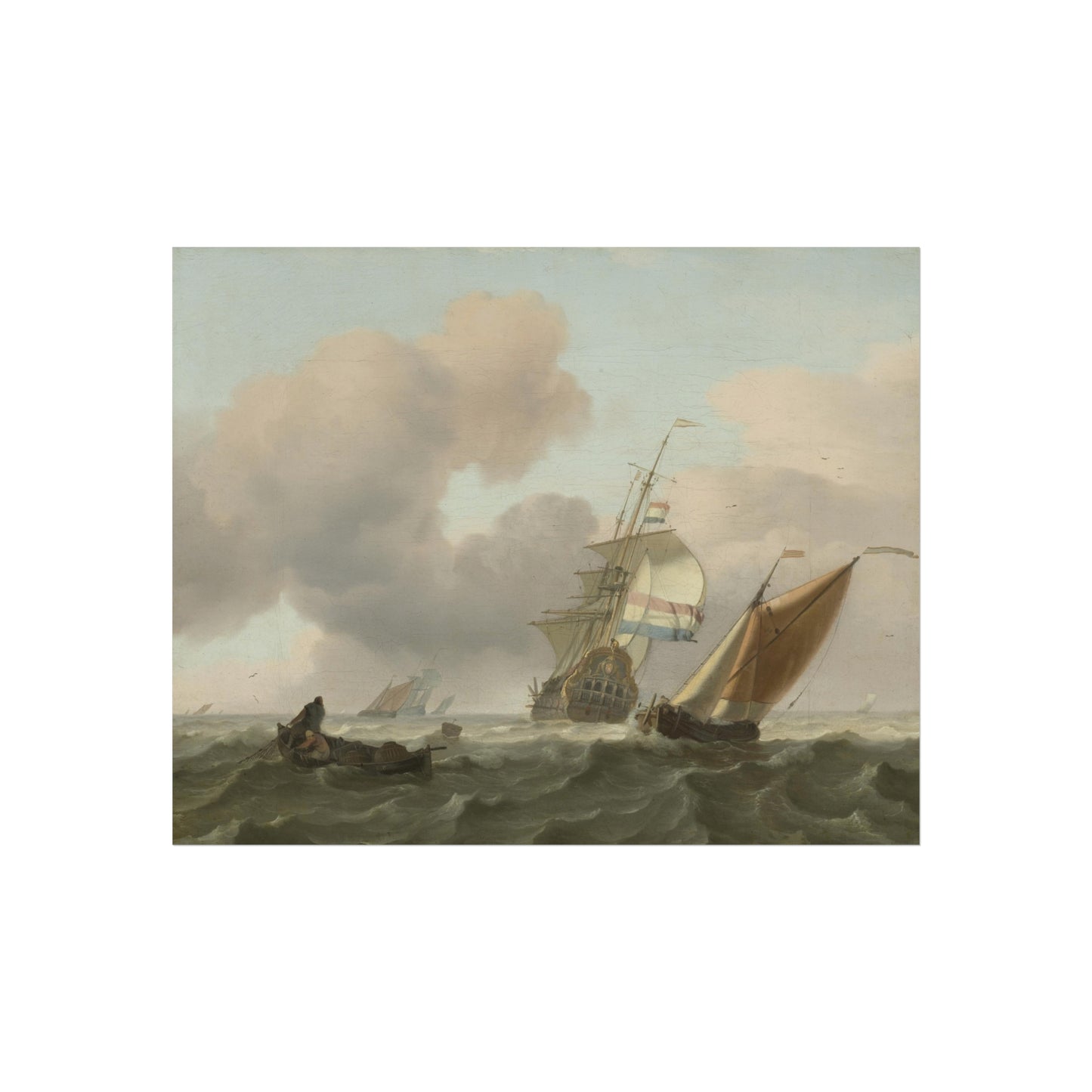 Rough Sea with Ships