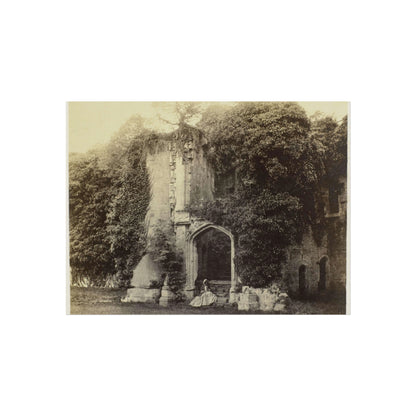 Ruins of Raglan Castle in Monmouthshire