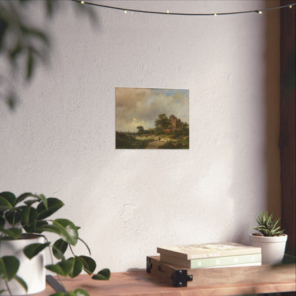 Landscape with the Ruins of Brederode Castle in Santpoort