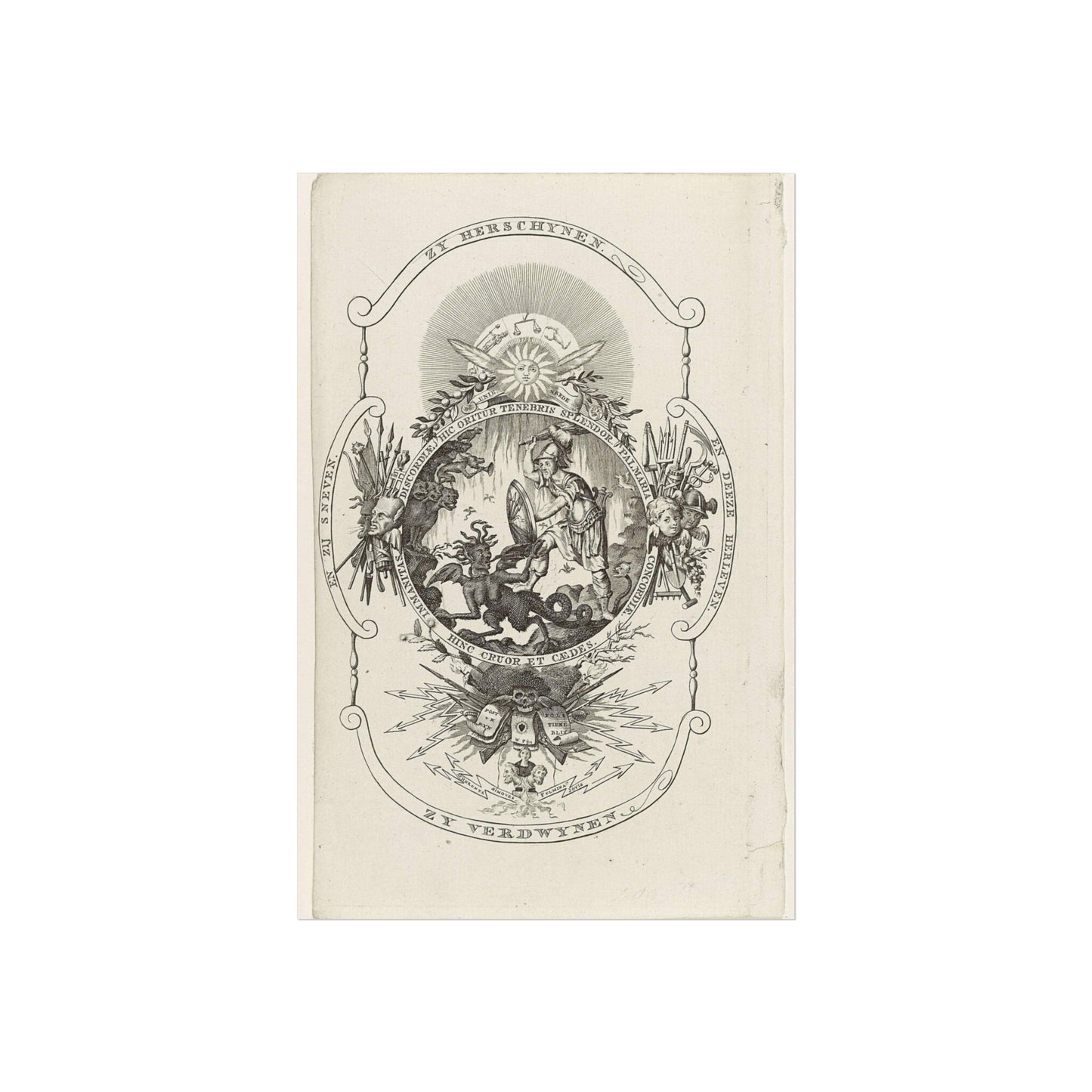 Title Print for: The Batavian Humanity, 1801-1804