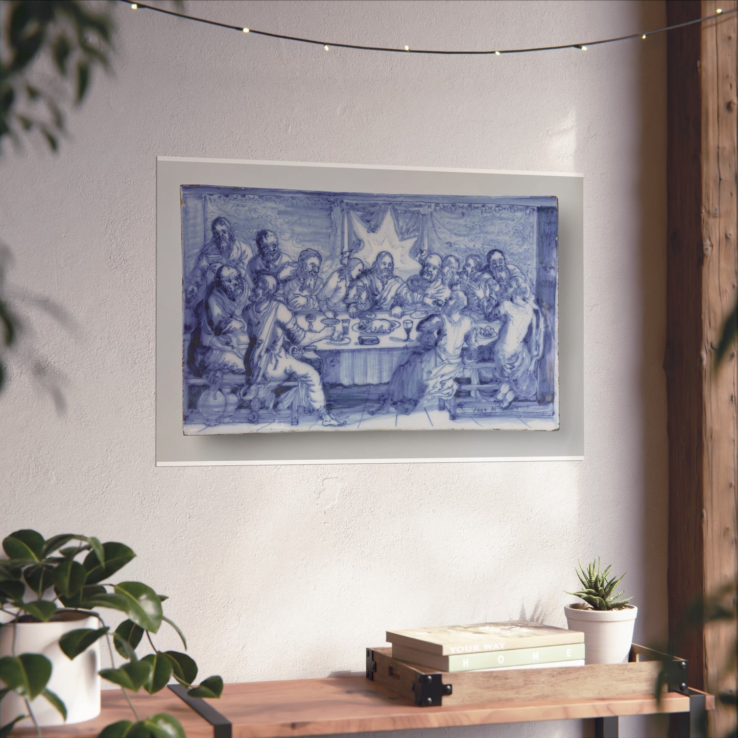 Delftware Plaque Depicting The Last Supper