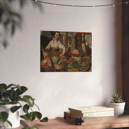 Kitchen Scene, with Jesus in the House of Martha and Mary in the Background