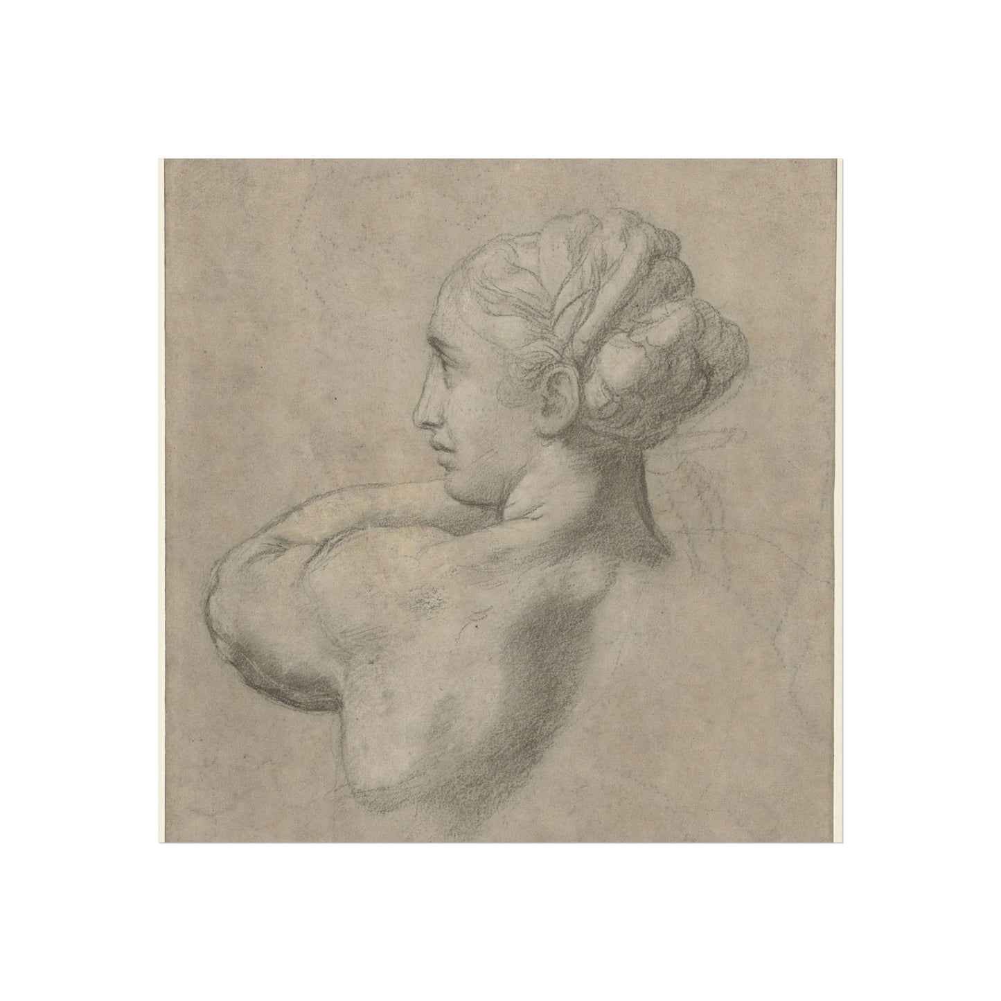 Study of the Head and Left Shoulder of a Woman