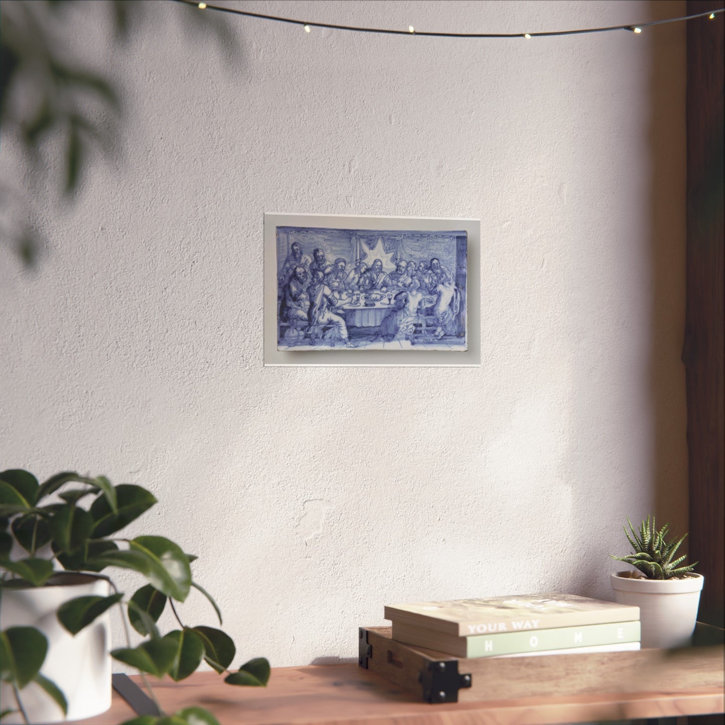 Delftware Plaque Depicting The Last Supper