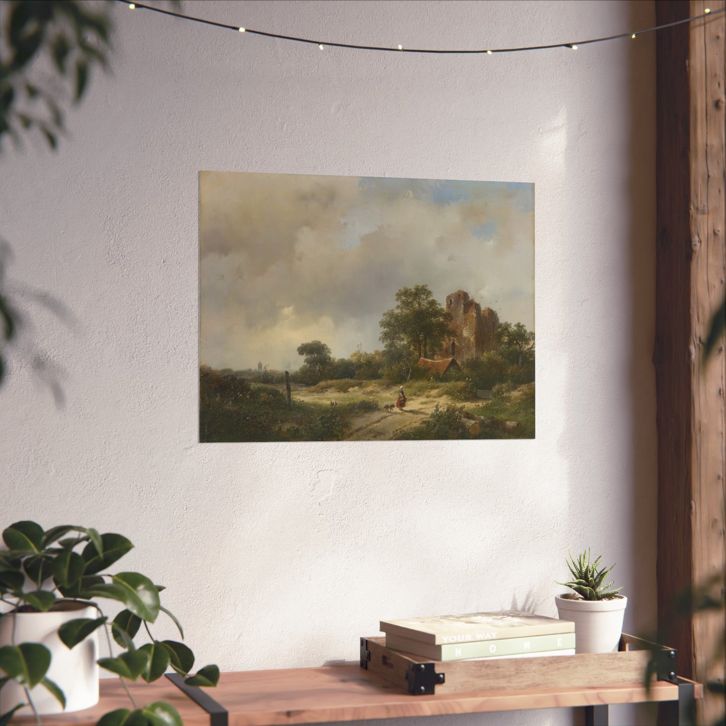 Landscape with the Ruins of Brederode Castle in Santpoort