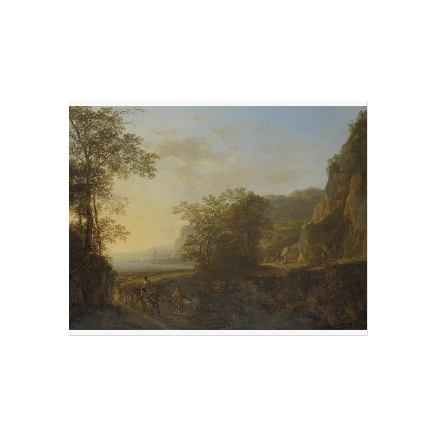 Italian Landscape with a Harbor View